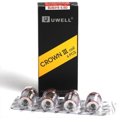 Uwell Crown 3 Replacement Coils 4 Pack - vapesdirect