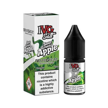 IVG 10ml Nic Salts - Sour Green Apple - vapesdirect