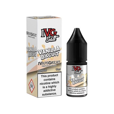 IVG 10ml Nic Salts - Vanilla Biscuit - vapesdirect