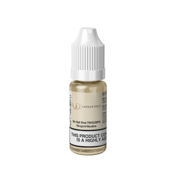 Nicotine Salt Shot By VapesDirect 75VG 18mg - vapesdirect