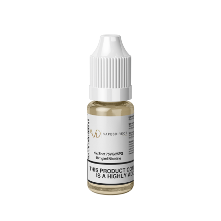 Nicotine Shot By VapesDirect 75VG 18mg - vapesdirect