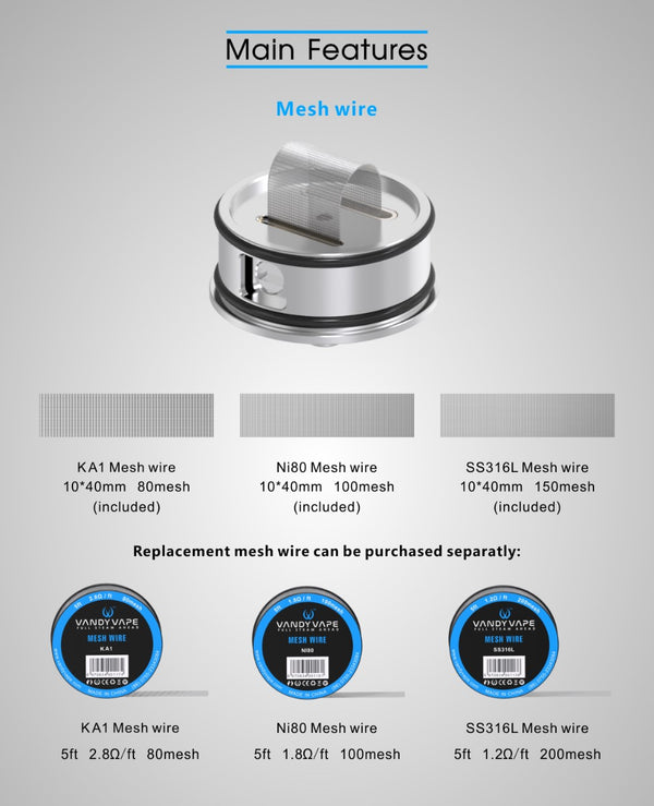 Vandy Vape Mesh Wire Vapesdirect Vandy Vape Mesh Wire Vapesdirect